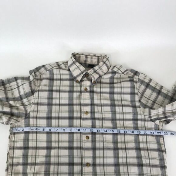 Eddie Bauer Button Down Shirt Men's Medium Cotton Long Sleeve Plaid Casual - Picture 5 of 8